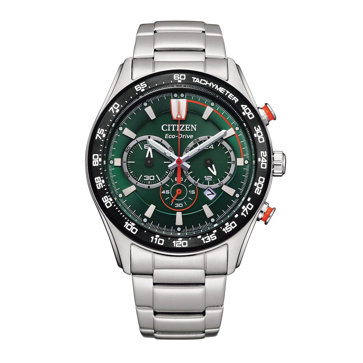 Citizen Eco-Drive Caliber Men's Silver Bracelet Quartz Watch - CA4488-52X