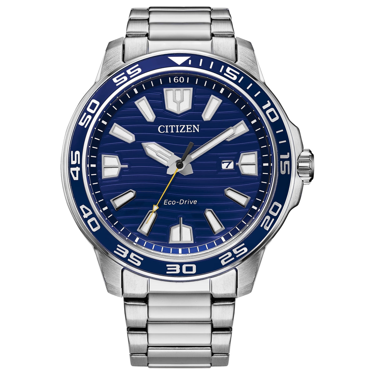 Citizen Eco-Drive Sport Casual Men's Silver Bracelet Quartz Watch - AW1700-59L