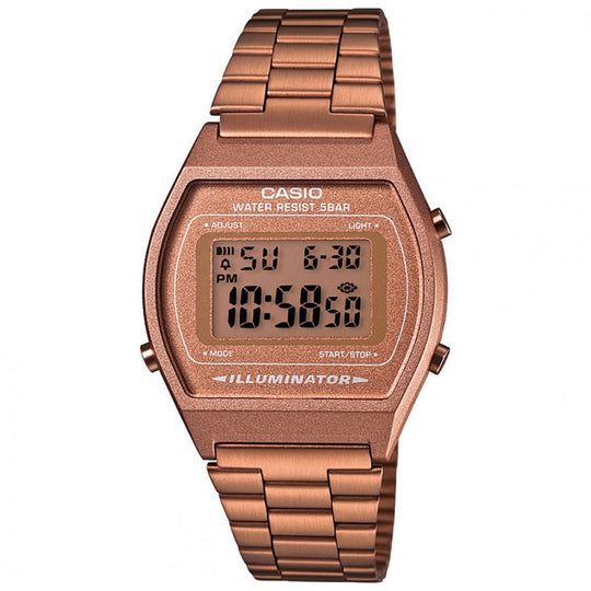 Casio Casio Vintage Collection Unisex Rose Gold-tone Bracelet Quartz Watch - B640WC-5AVT