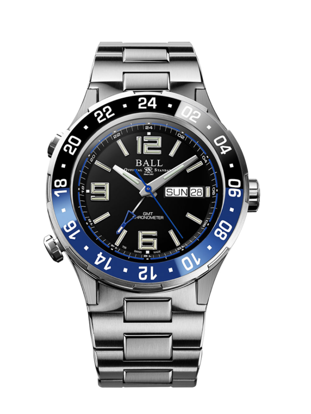 Ball Men&#39;s DG3030B-S1CJ-BK Silver-tone Titanium Watch