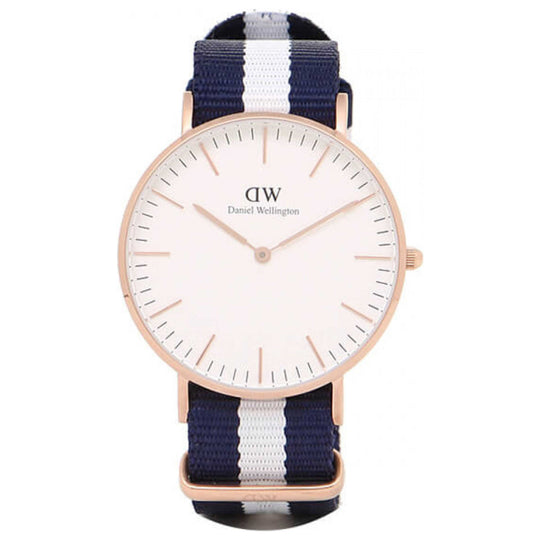 Daniel Wellington Glasgow Women's Blue and White Strap Quartz Watch - 0503DW