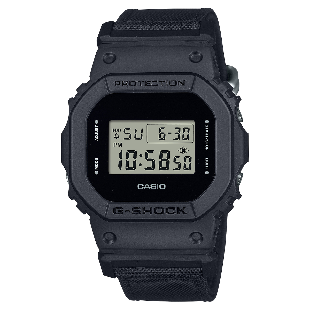 Casio G-SHOCK Digital 5600 Series Unisex Black Strap Quartz Watch - DW5600BCE-1