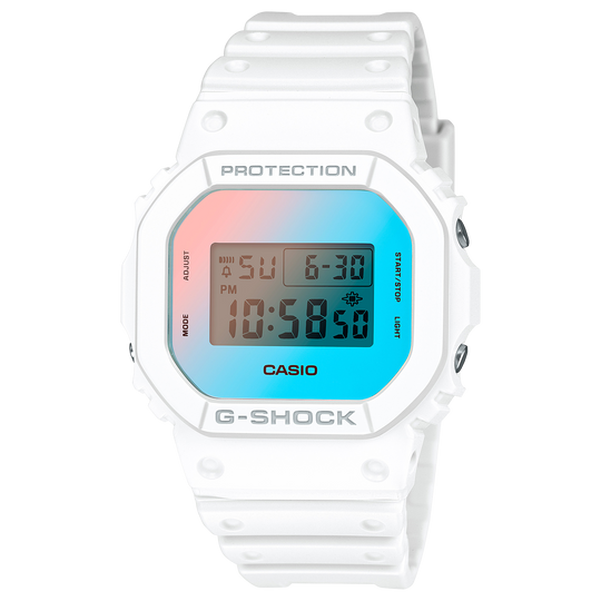 Casio G-SHOCK Digital 5600 Series Unisex White Strap Quartz Watch - DW5600TL-7