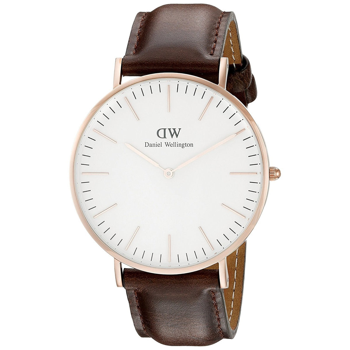 Daniel Wellington Bristol Men's Dark Brown Strap Quartz Watch - DW00100009