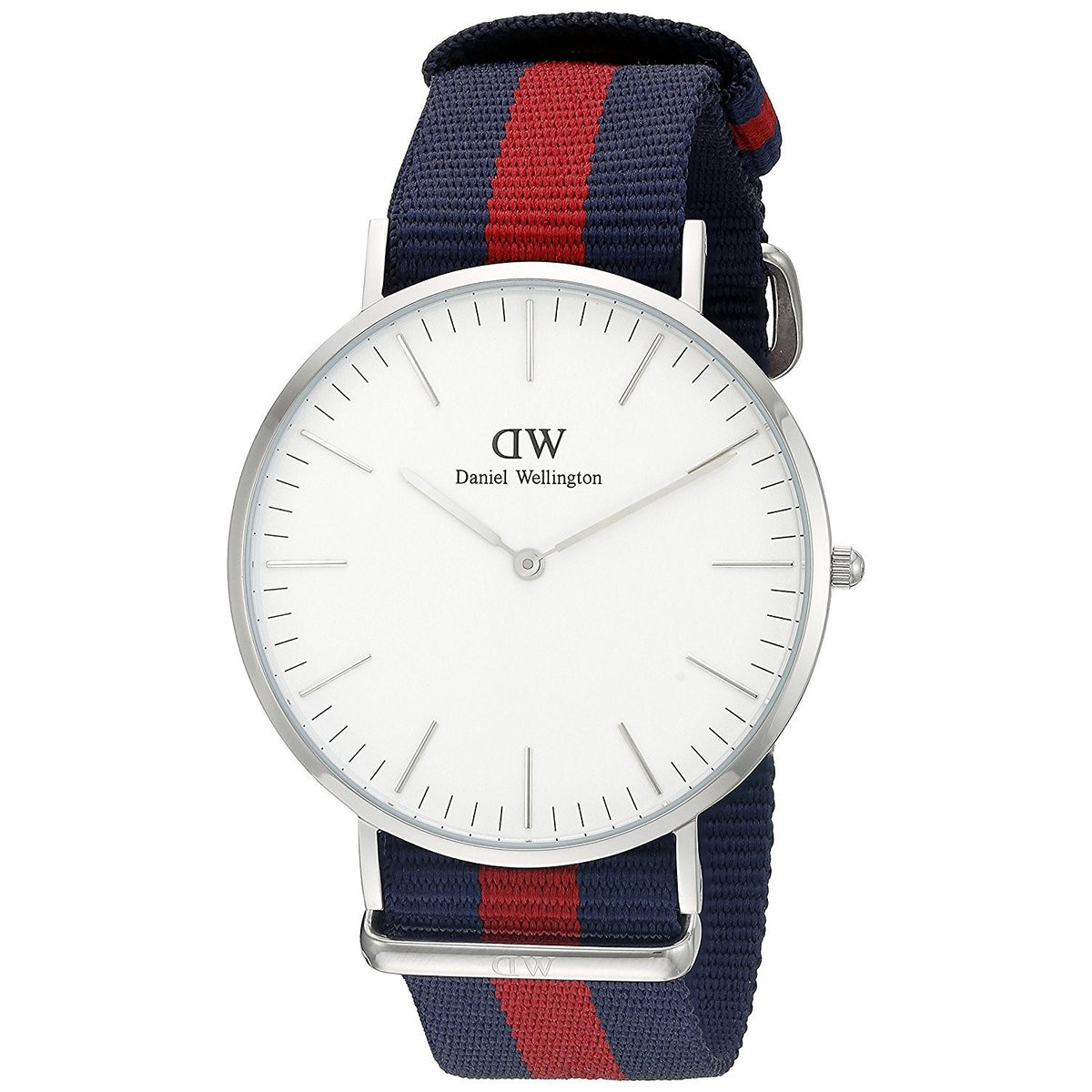 Daniel Wellington Oxford Men's Red and Blue Strap Quartz Watch - DW00100015