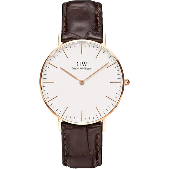 Daniel Wellington York Women's Brown Strap Quartz Watch - DW00100038