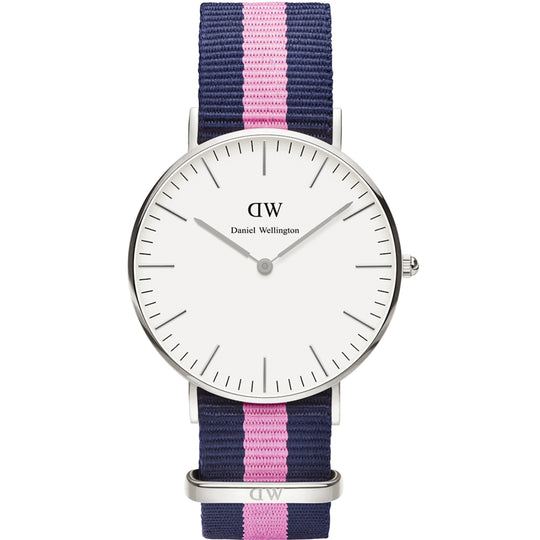 Daniel Wellington Winchester Women's Blue and Pink Strap Quartz Watch - DW00100049