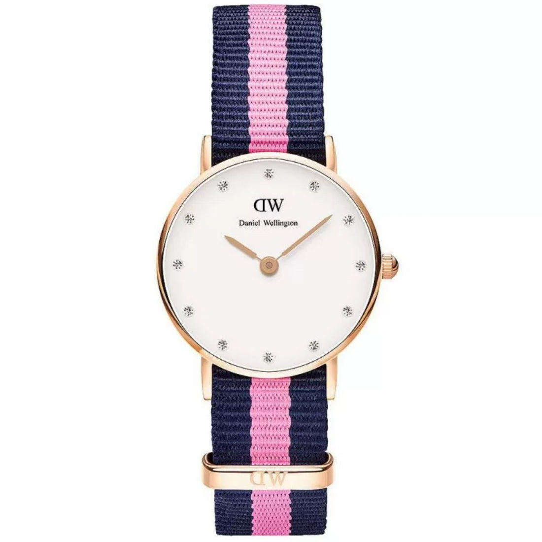 Daniel Wellington Winchester Women's Pink and Navy Blue Strap Quartz Watch - DW00100065