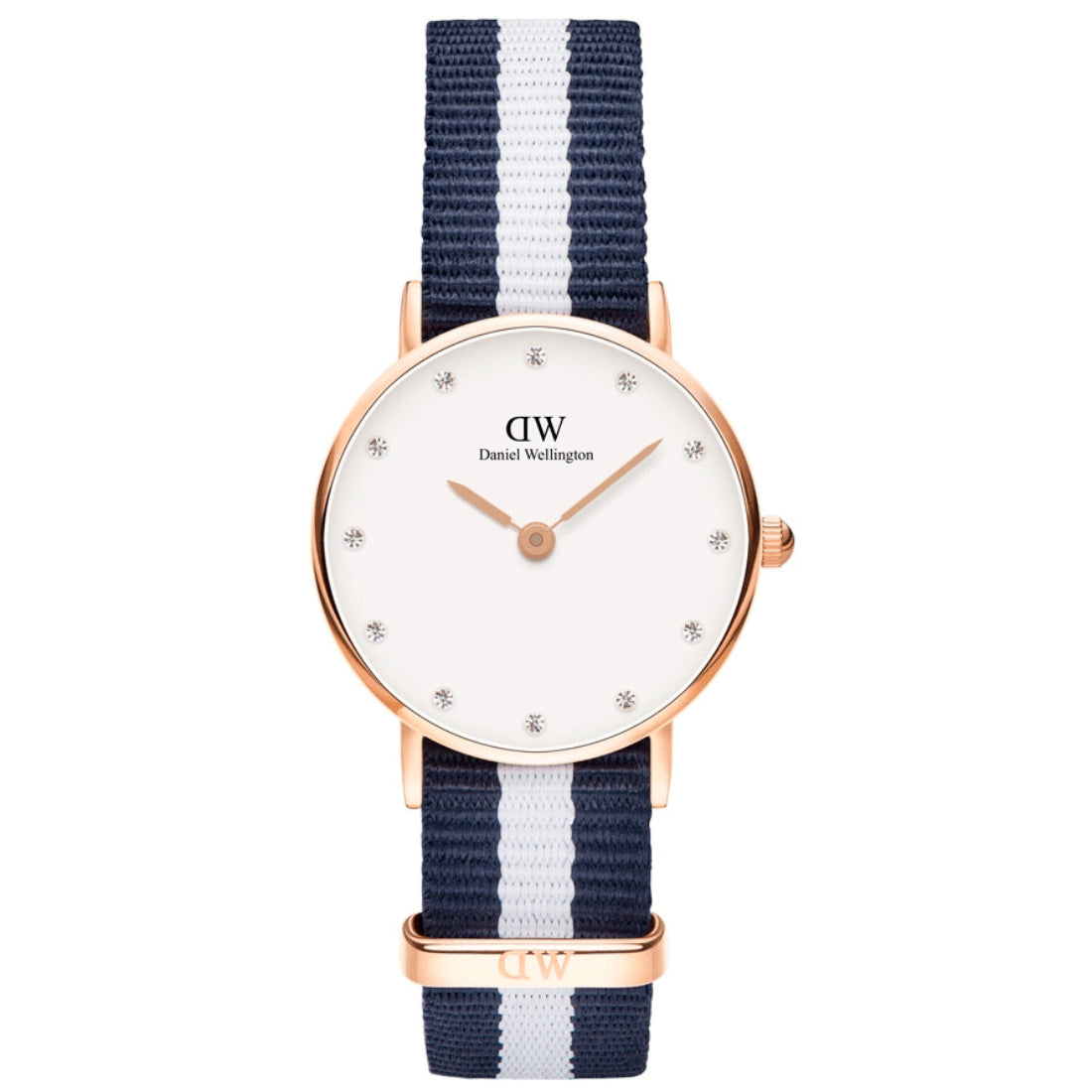 Daniel Wellington Glasgow Women's Blue and White Strap Quartz Watch - DW00100066
