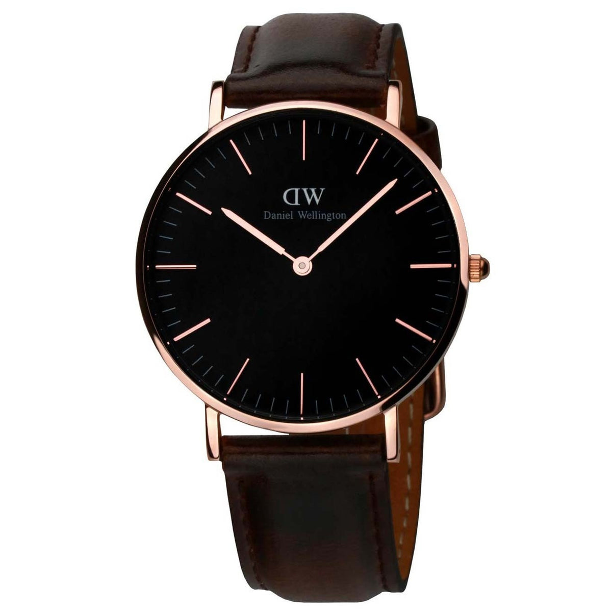 Daniel Wellington Bristol Men's Dark Brown Strap Quartz Watch - DW00100125