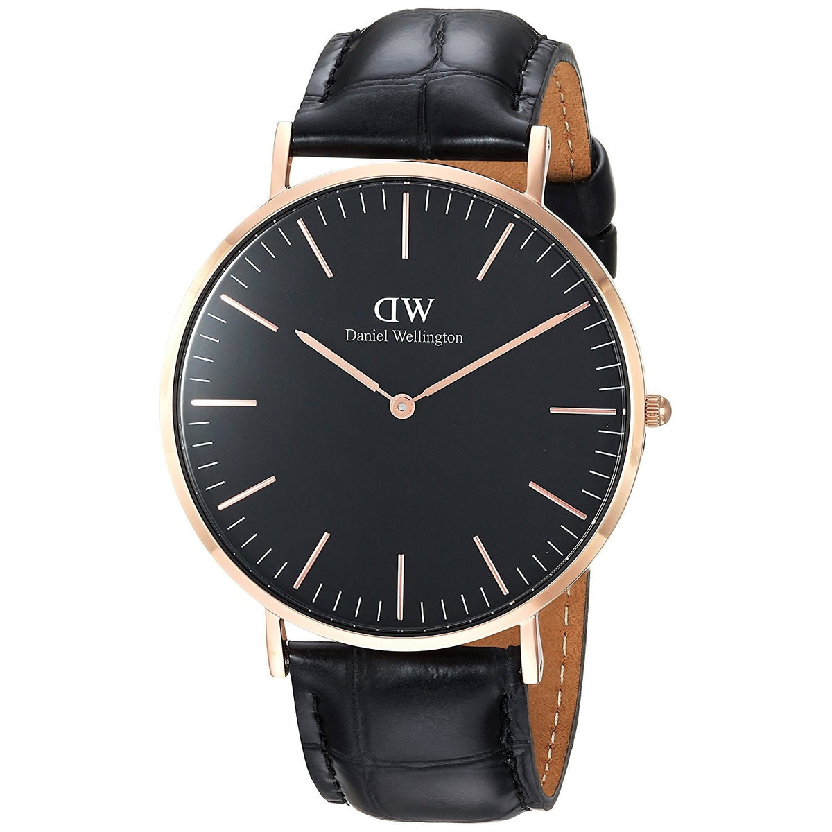 Daniel Wellington Black Reading Men's Black Strap Quartz Watch - DW00100129