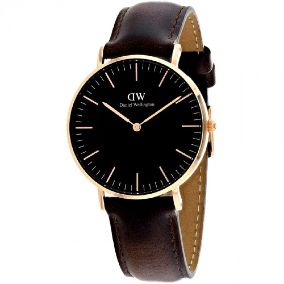 Daniel Wellington Bristol Women's Dark Brown Strap Quartz Watch - DW00100137