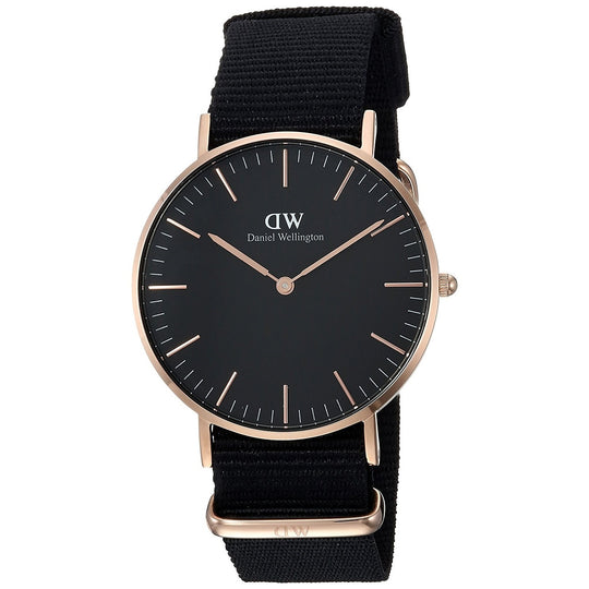 Daniel Wellington Black Cornwall Adult Black Strap Quartz Watch - DW00100150