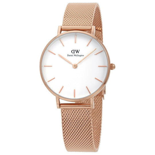 Daniel Wellington Petite Melrose Women's Rose Gold-tone Bracelet Quartz Watch - DW00100163