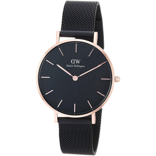 Daniel Wellington Petite Ashfield Women's Black Bracelet Quartz Watch - DW00100201