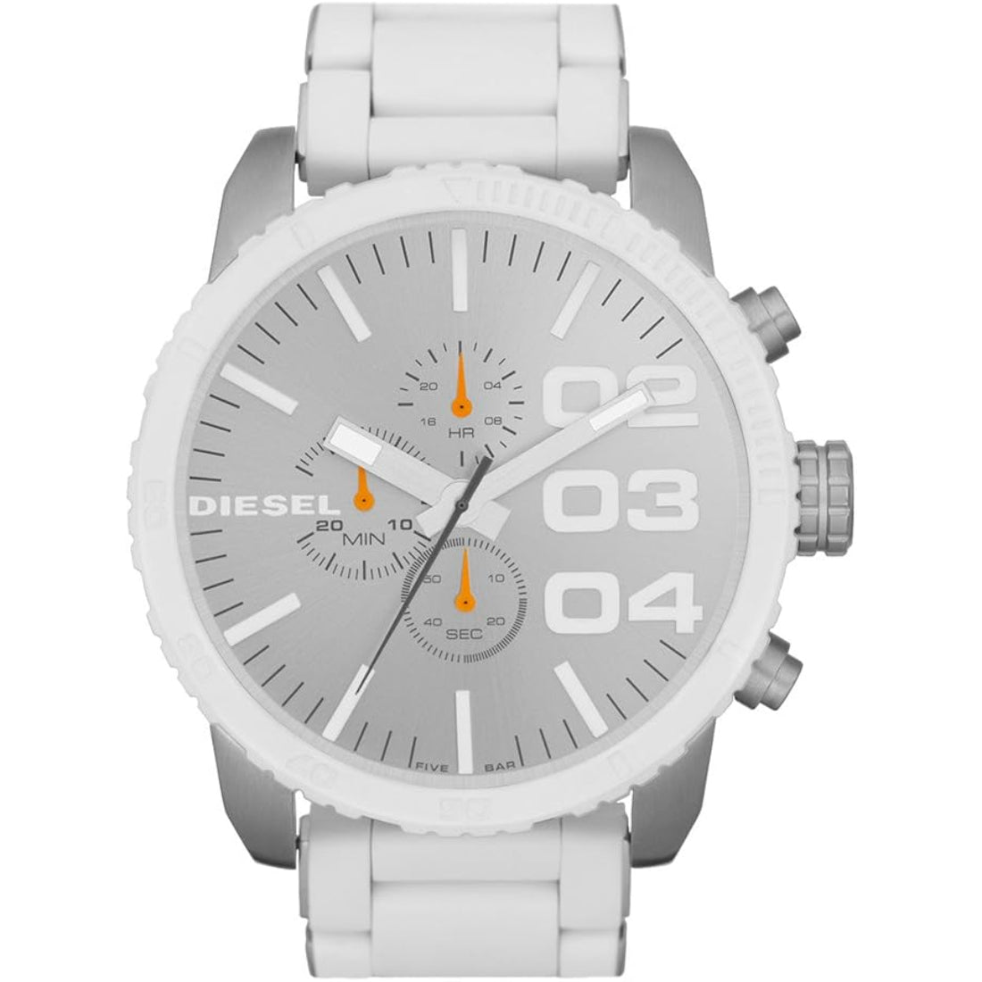 Diesel Franchise Men's White and Siler Bracelet Quartz Watch - DZ4253