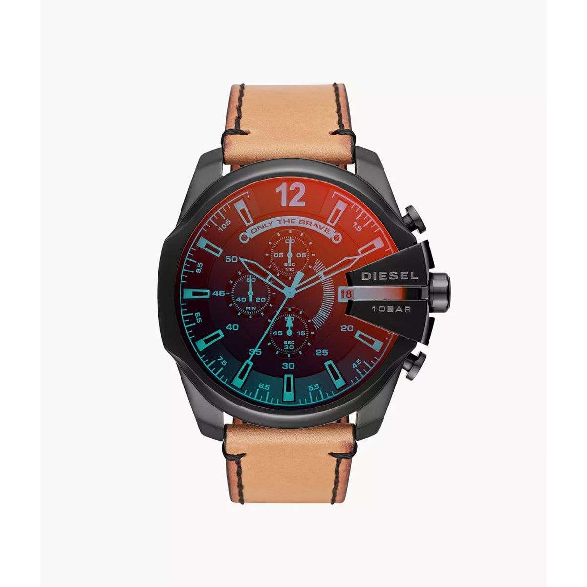Diesel Men&#39;s DZ4476 Brown Leather Watch