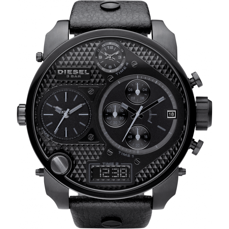 Diesel Super Bad Ass Men's Black Strap Quartz Watch - DZ7193