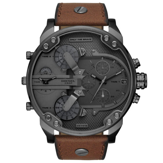 Diesel Men's DZ7413 Brown Leather Watch