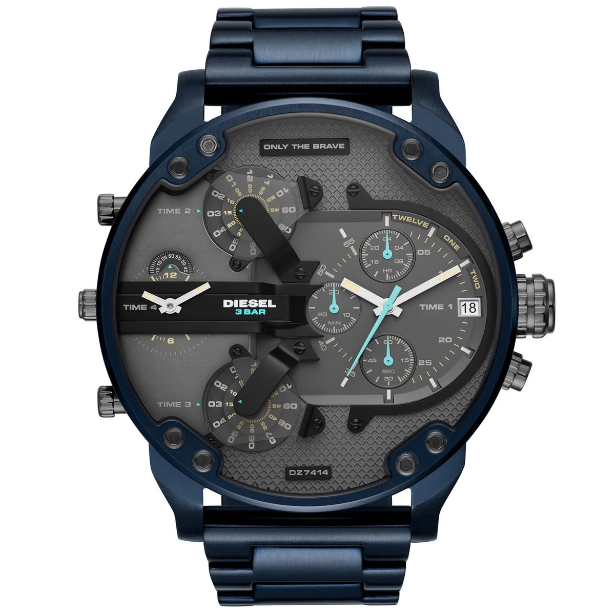 Diesel Men's DZ7414 Blue-plated Stainless Steel Watch