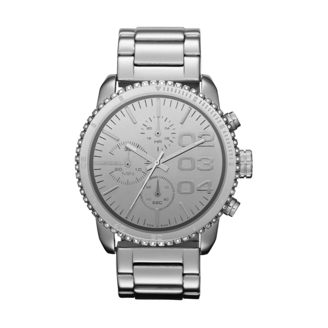 Diesel Double Down Women's Silver Bracelet Quartz Watch - DZ5337