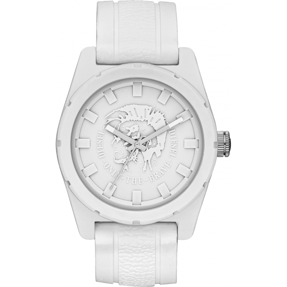 Diesel Rubber Company Men's White Strap Quartz Watch - DZ1590