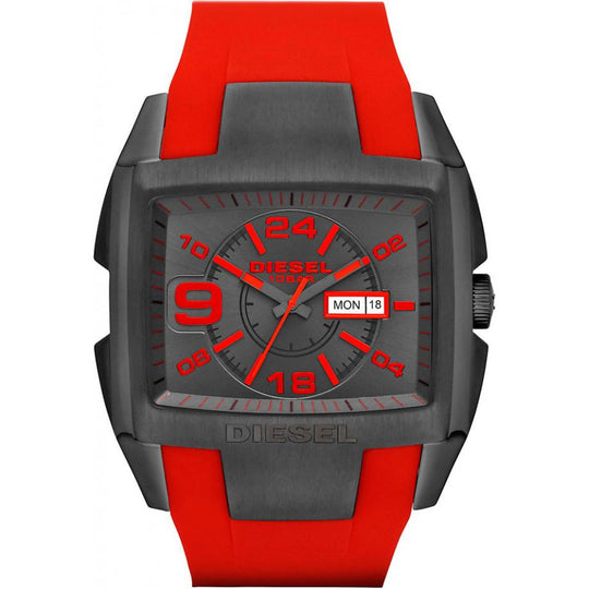 Diesel Bugout Men's Red Strap Quartz Watch - DZ4288