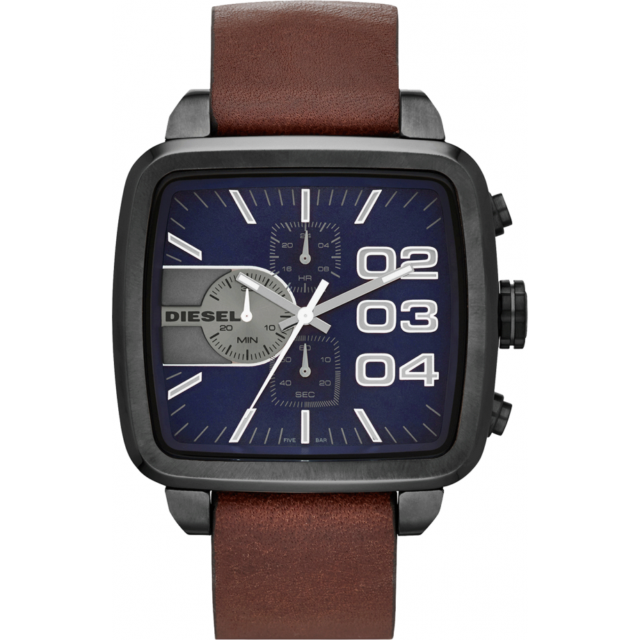 Diesel Franchise Men's Brown Strap Quartz Watch - DZ4302