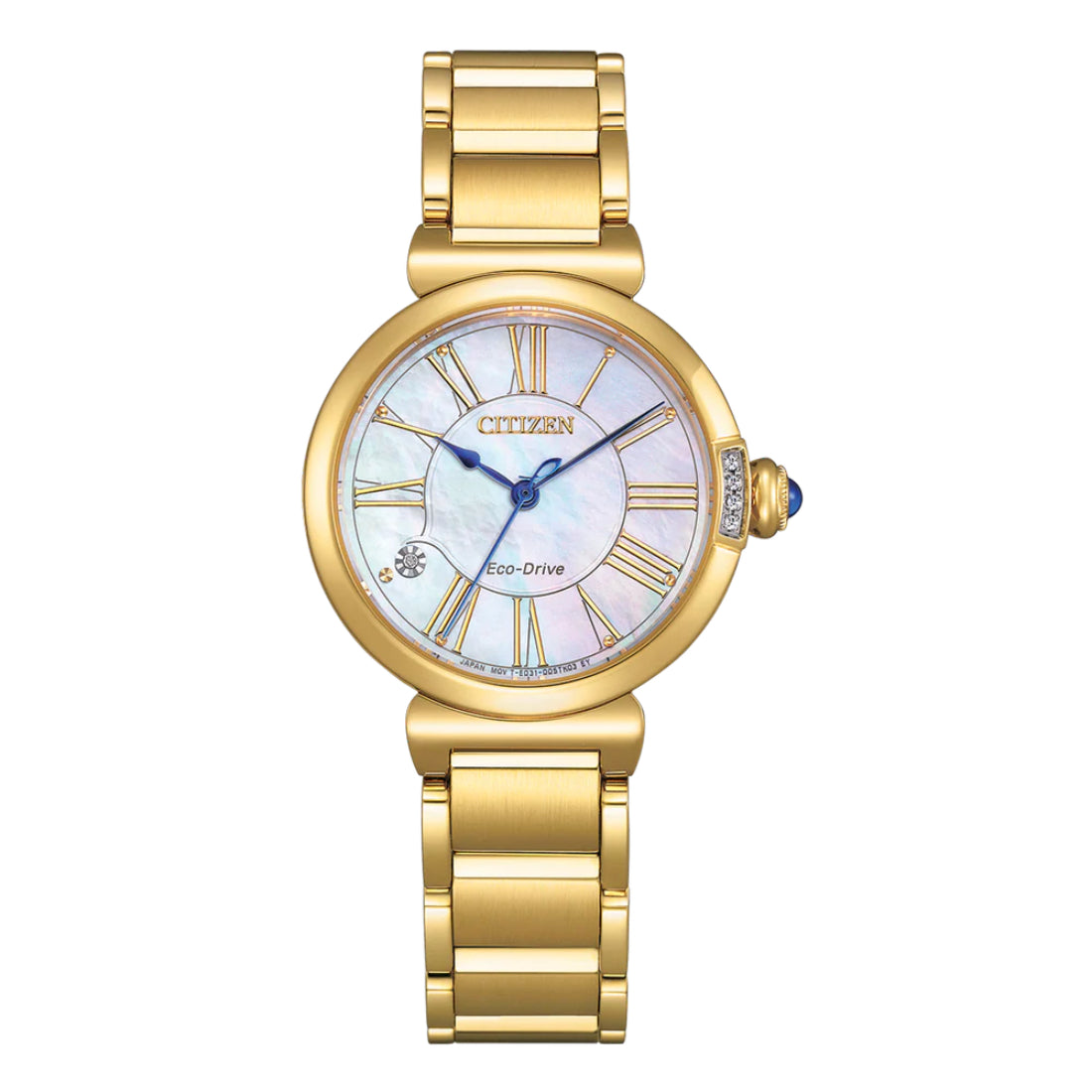 Citizen L Mae Women's Gold-tone Bracelet Quartz Watch - EM1062-57D