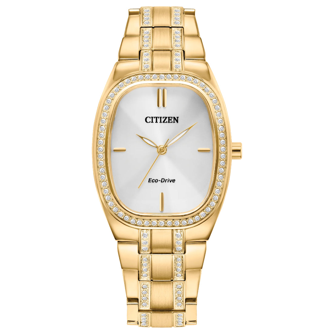 Citizen Silhouette Crystal Women's Gold-tone Bracelet Quartz Watch - EM1082-50A
