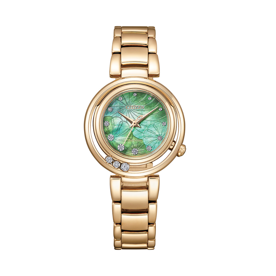 Citizen L Arcly Women's Rose Gold-tone Bracelet Quartz Watch - EM1113-58Y
