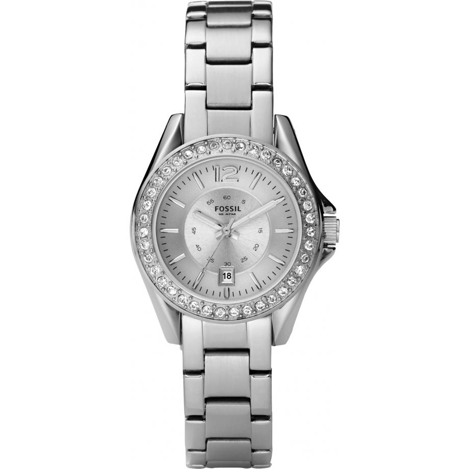 Fossil Riley Mini Women's Silver Bracelet Quartz Watch - ES2879