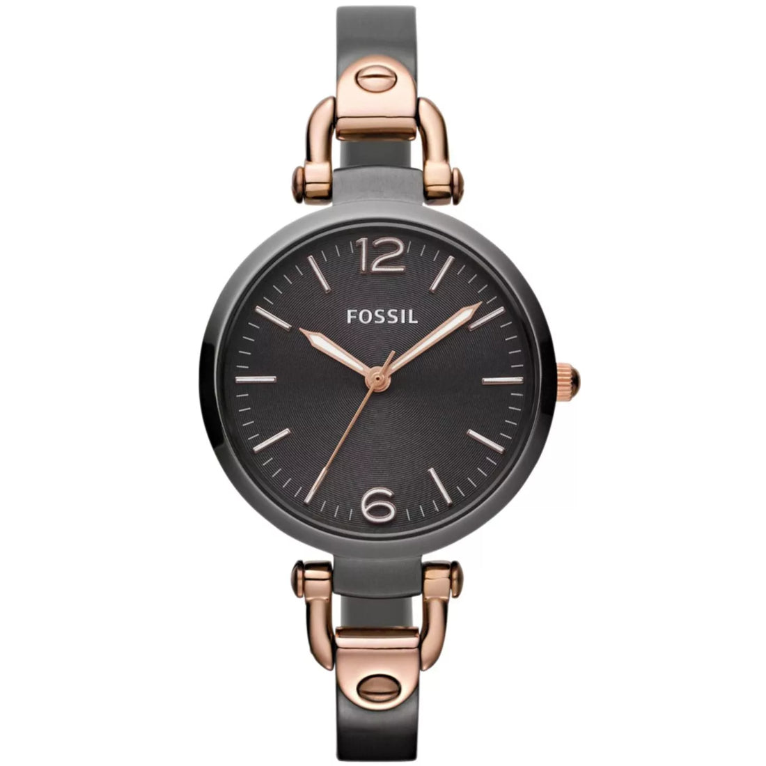 Fossil Georgia Women's Gunmetal Grey Bracelet Quartz Watch - ES3111