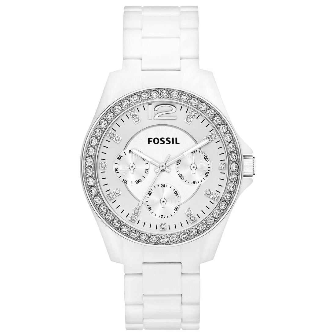 Fossil Riley Women's White Bracelet Quartz Watch - ES3252