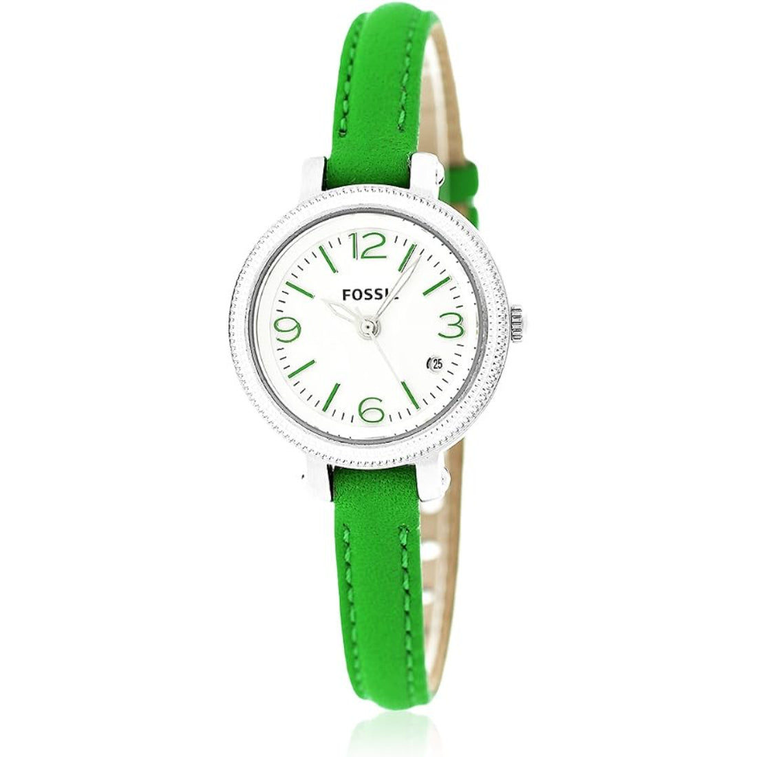 Fossil Heather Women's Green Strap Quartz Watch - ES3303