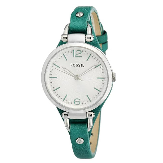 Fossil Georgia Women's Teal Strap Quartz Watch - ES3316