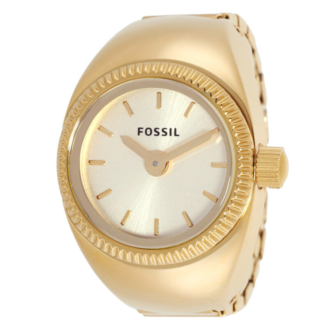 Fossil Women's Gold Expansion Band Quartz Watch Ring - ES5246
