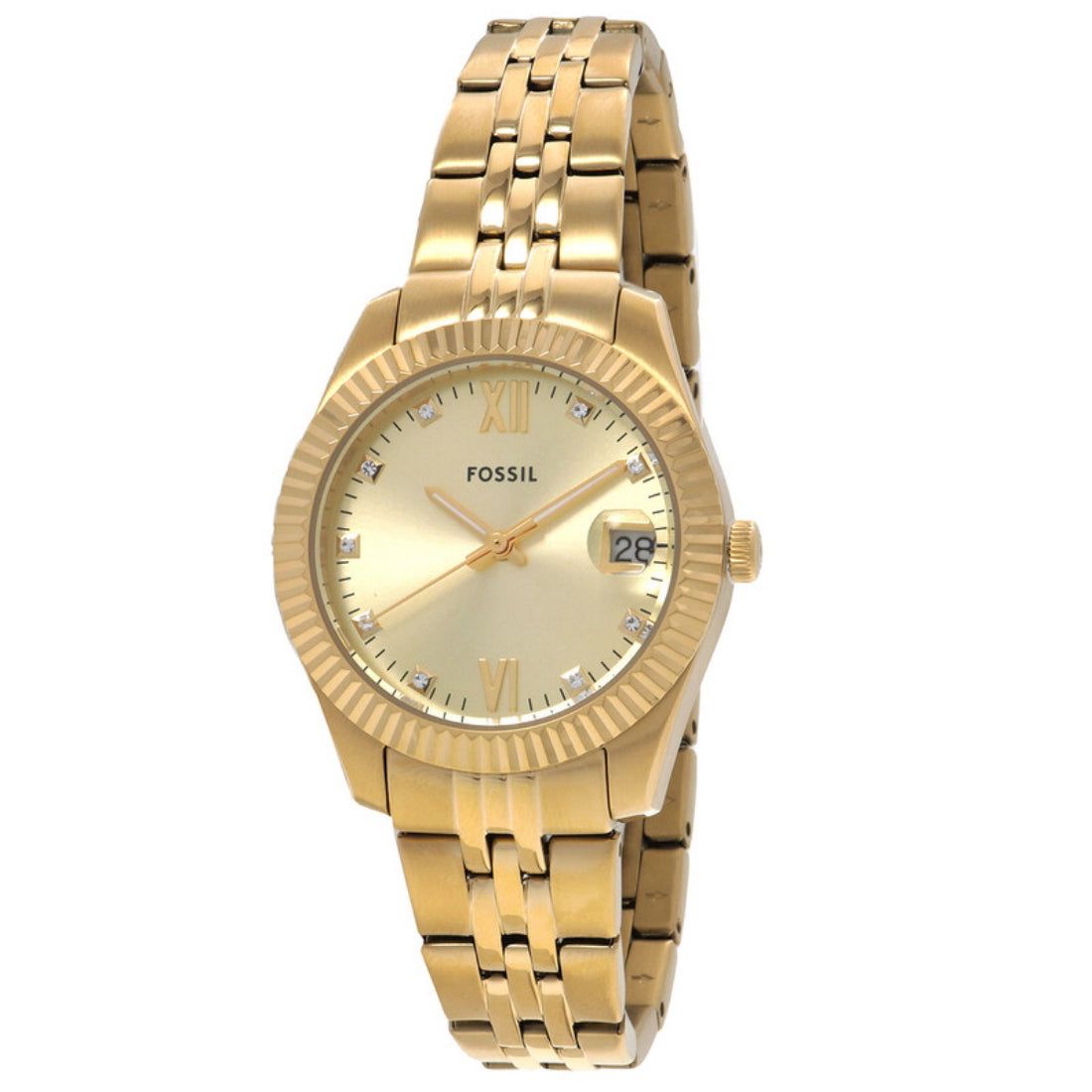 Fossil Scarlette Women's Gold Bracelet Quartz Watch - ES5338