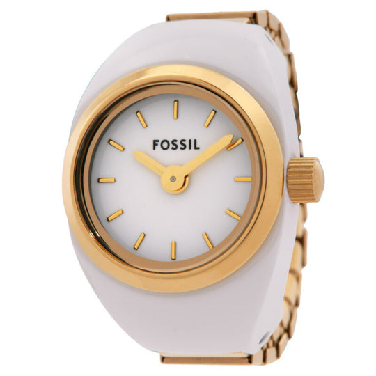 Fossil Women's Gold Expansion Band Quartz Watch Ring - ES5412