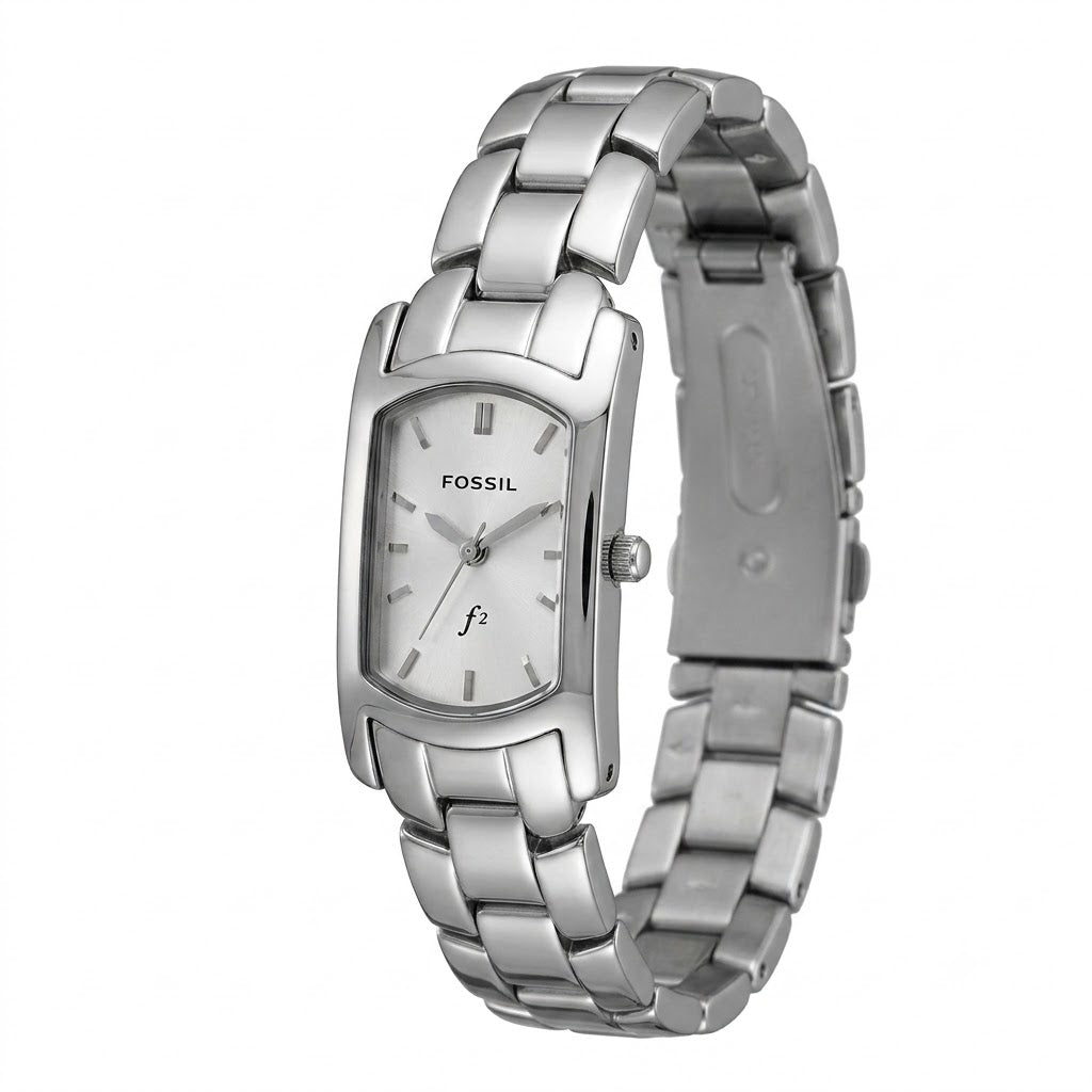 Fossil F2 Women's Silver Bracelet Quartz Watch - ES9519