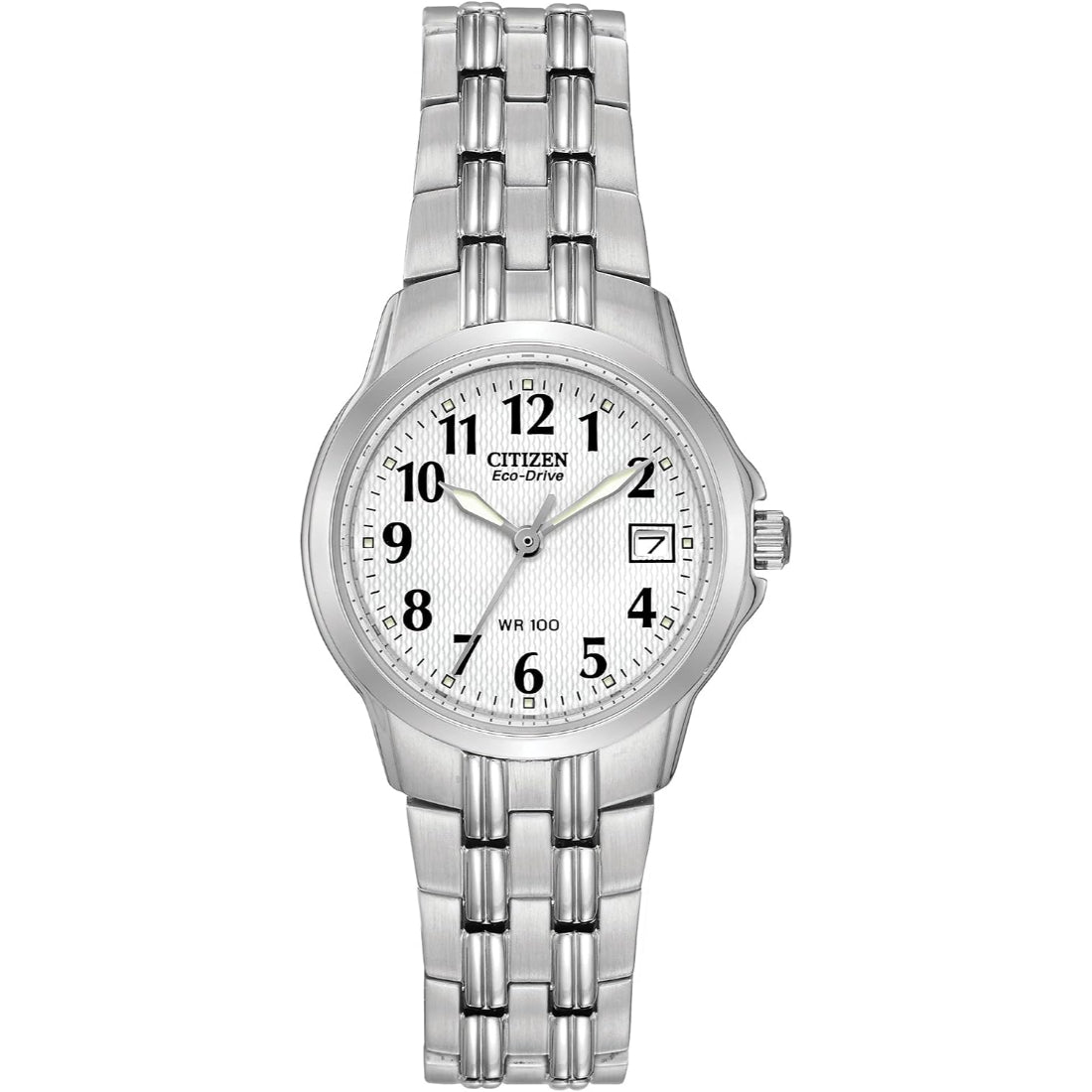 Citizen Eco-Drive Solar Quartz Women's Silver-tone Bracelet Quartz Watch - EW1540-54A
