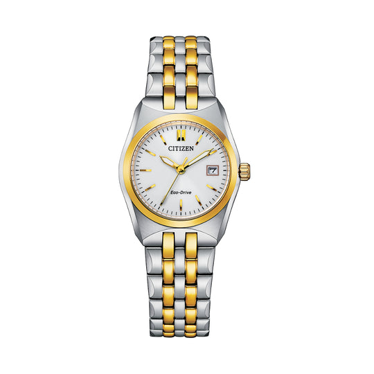 Citizen Corso Women's Two-tone/Silver and Gold-tone Bracelet Quartz Watch - EW2299-50A