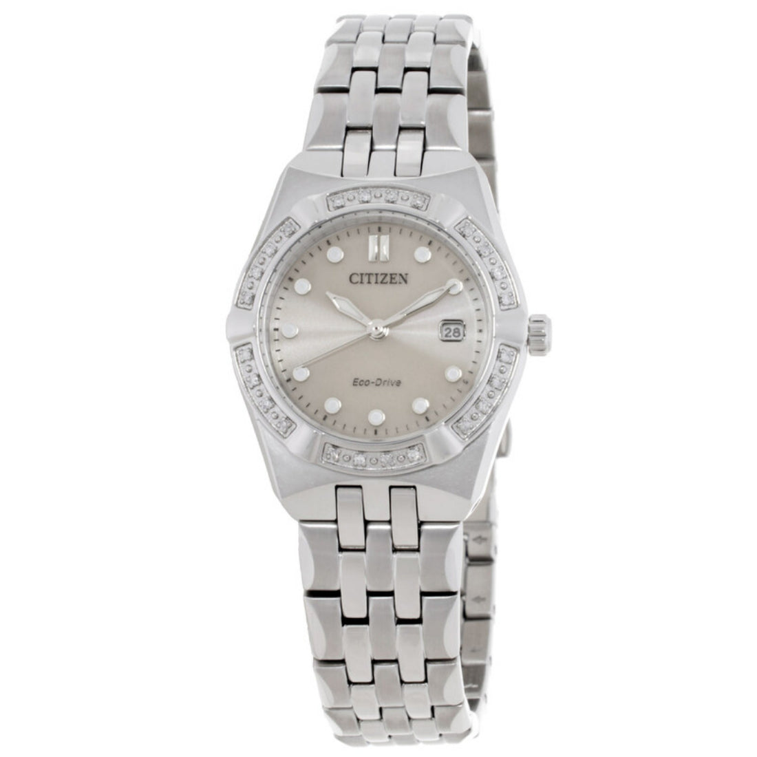 Citizen Corso Women's Silver-tone Bracelet Eco-Drive Watch - EW2710-51X