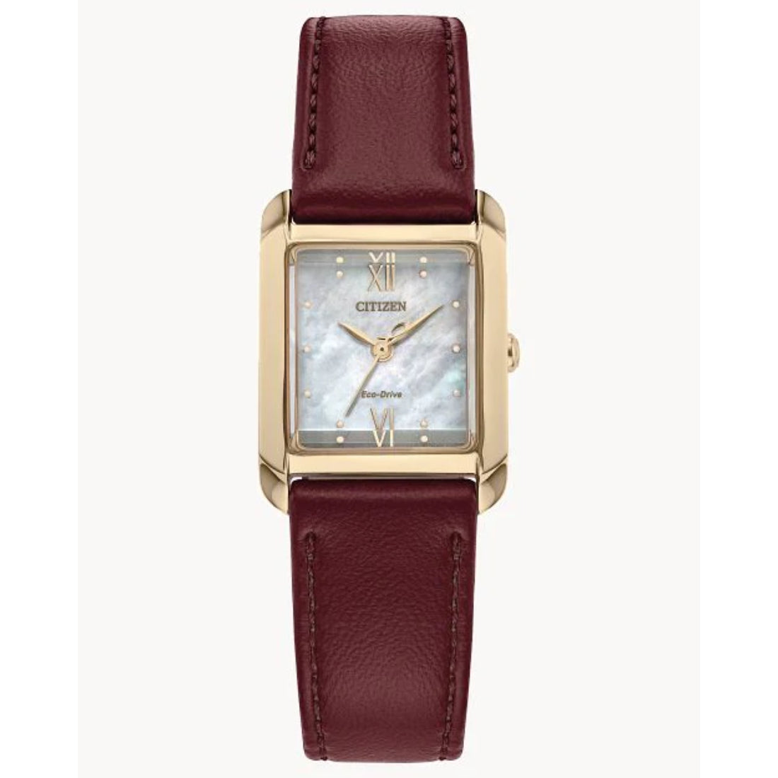 Citizen L Bianca Women's Brown Strap Quartz Watch - EW5593-05D