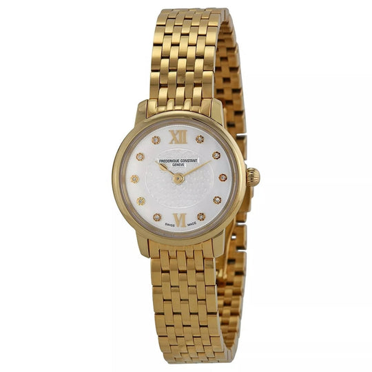 Frederique Constant Women's FC-200WHDS5B Gold-tone Stainless Steel Watch