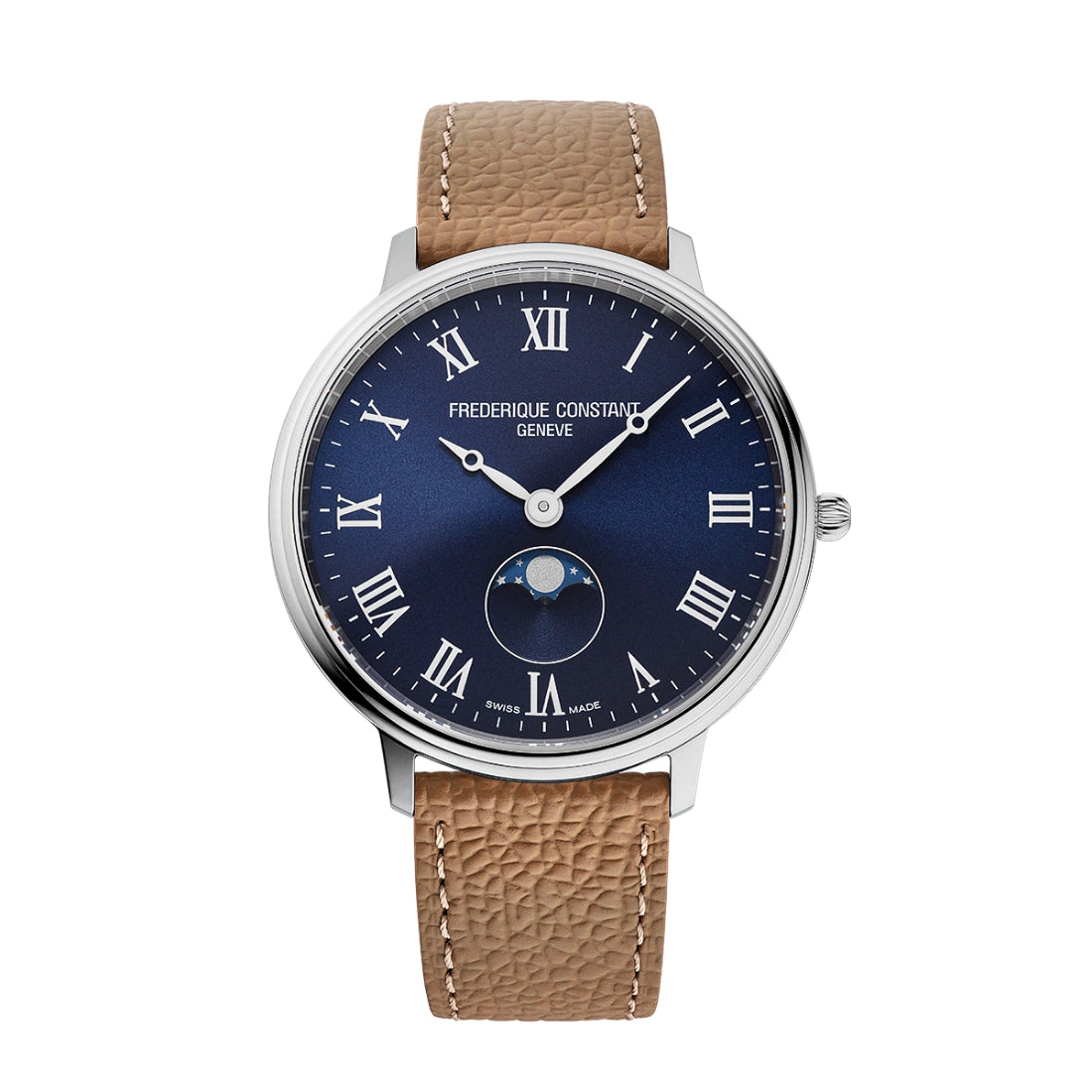 Frederique Constant Classics Collection Men's Brown Strap Quartz Watch - FC-206RN3S6