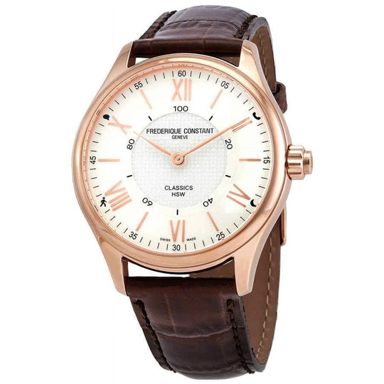 Frederique Constant Men's FC-282V5B4 Brown (Alligator) Leather Watch