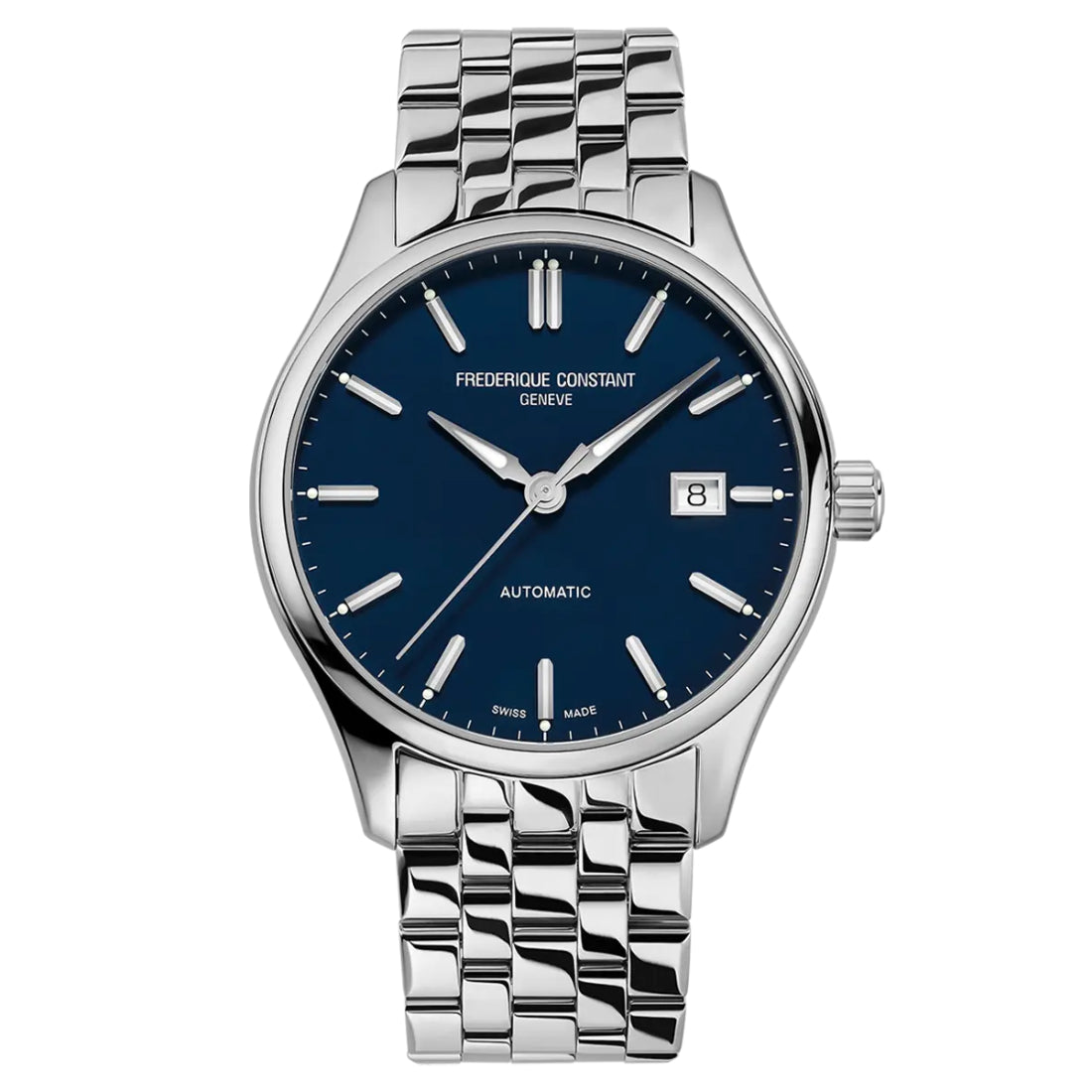 Frederique Constant Classics Index Automatic Men's Silver Bracelet Quartz Watch - FC-303NN5B6