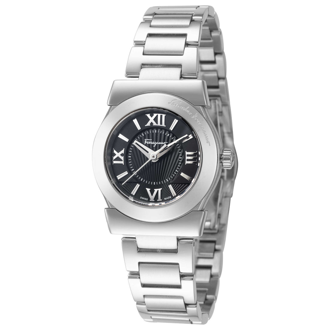 Salvatore Ferragamo Vega Women's Black Dial Stainless Steel Watch FI5020013