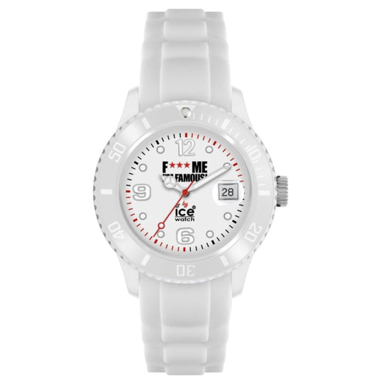 Ice-Watch F*** Me I'm Famous Unisex White Strap Quartz Watch - FM.SI.WE.BB.S.11